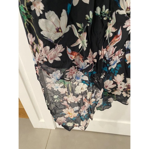 Slate & Willow Womens Hudson Floral Maxi Dress Black Green Pink Size 2 10854216 - Picture 6 of 8